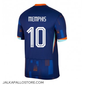 Alankomaat Memphis Depay #10 Vieraspaita EM-Kisat 2024 Lyhythihainen